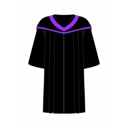 Custom made bachelor's robe, School of science, City University of Hong Kong, shawl robe garment factory  DA308 Custom made bachelor's robe, School of science, City University of Hong Kong, shawl robe garment factory  DA308